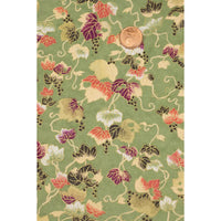 Chiyogami / Contemporary, Botanical - Weinblaetter auf gruen