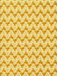 Chiyogami / Bienenwabenmuster-gold-kupfer-silber