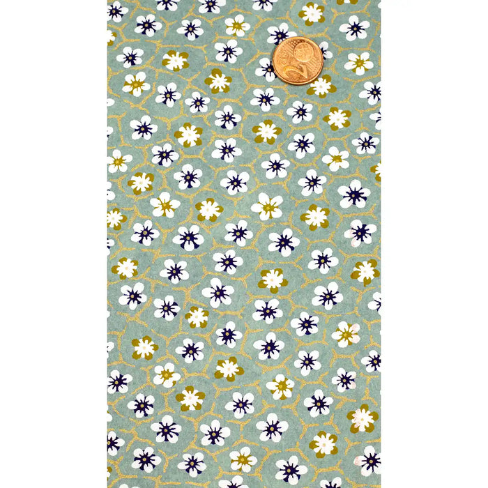 Chiyogami / Botanisch - Blüten im Raster