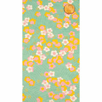 Chiyogami / Floral - Tuerkis / multicolour
