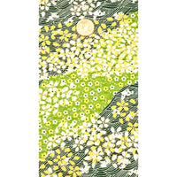 Chiyogami / Floral, Traditional, Botanical - Wiese / gruen-gelb