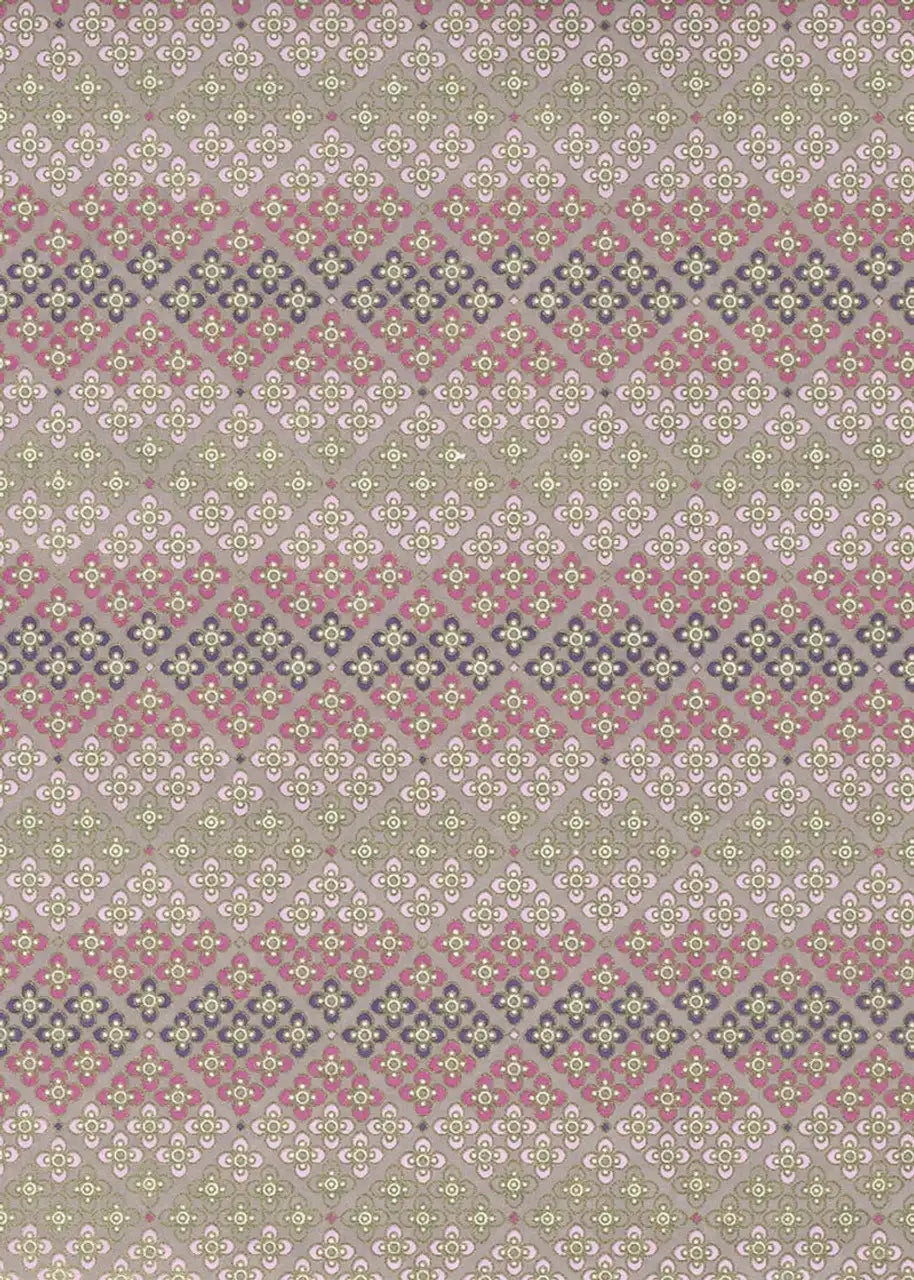 Chiyogami / geometrisch,floral - Blütenpattern 1 rosa