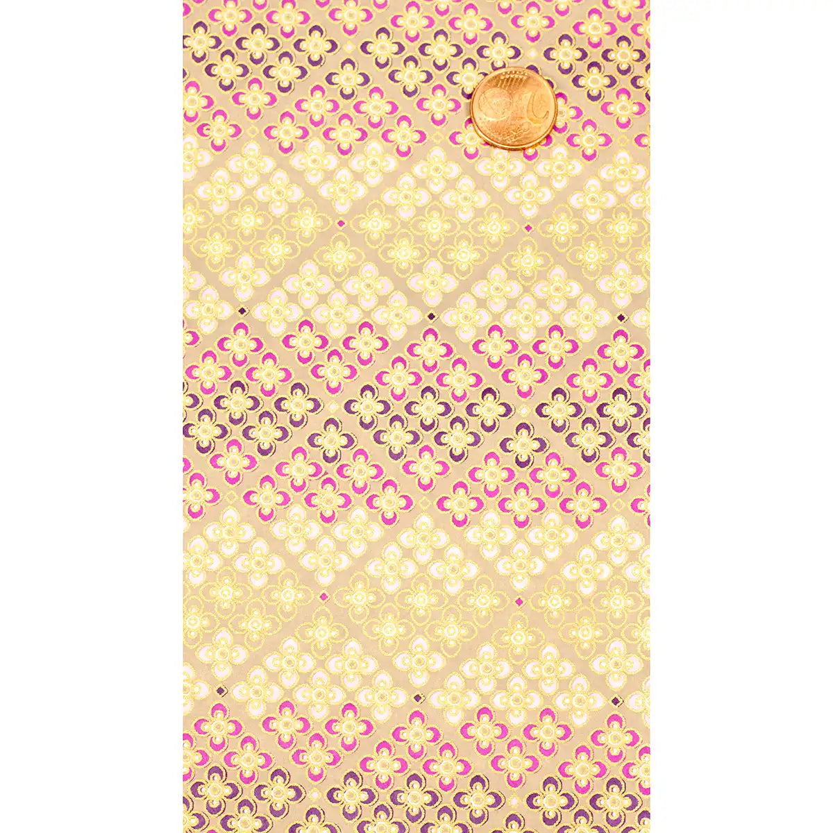 Chiyogami / geometrisch,floral - Blütenpattern 1 rosa
