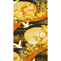 Chiyogami / Animals - Kraniche weiß - gold_orange_schwarz