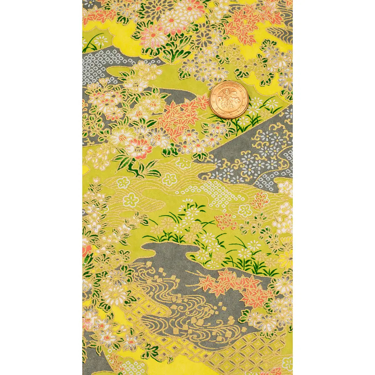 Chiyogami / Botanical, Floral - Landschaft gruen