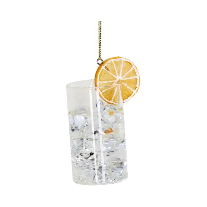 Weihnachtsbaumkugel/ Ornament Glas / Cocktail Gin Tonic Glas Klar 9cm