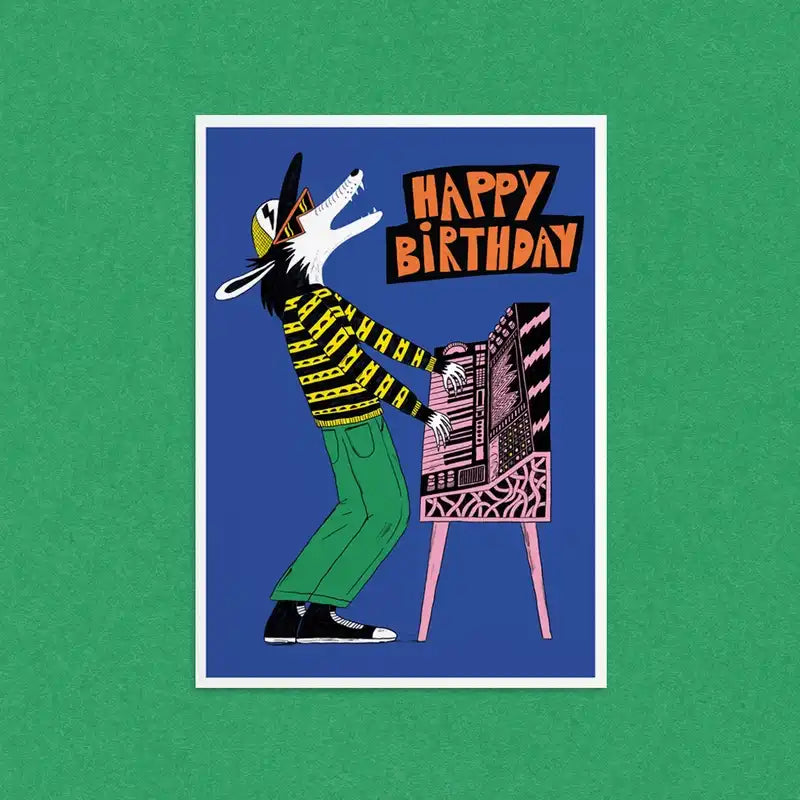 Postkarte / Geburtstagslied / kleiner Kunstdruck