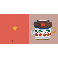 Daria-Solak-A6-Klappkarte-Aufgeklappt-Tasse- mit- Text-you-are-my-cup-of-tea