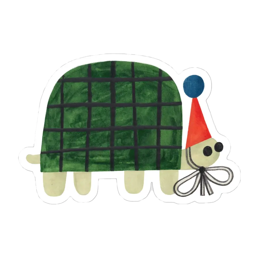Daria-Solak-handgezeichneter-Aufkleber-Turtle-Schildkröte
