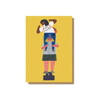 Grusskarte / Klappkarte / GIRL POWER-Karte