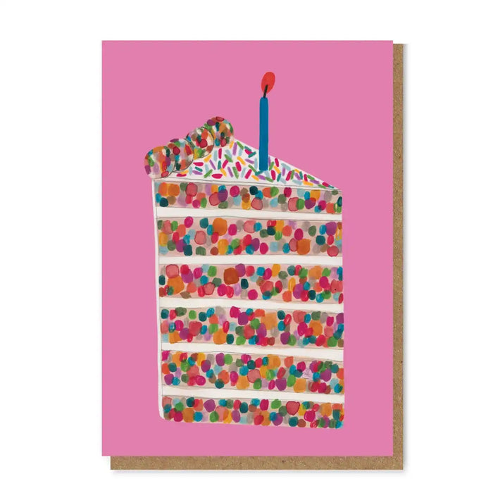 Grusskarte / Klappkarte / PIECE OF CAKE-Karte