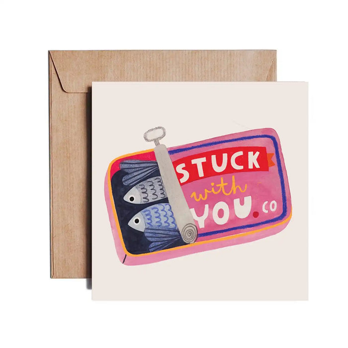 Grusskarte / Klappkarte / STUCK WITH YOU Karte