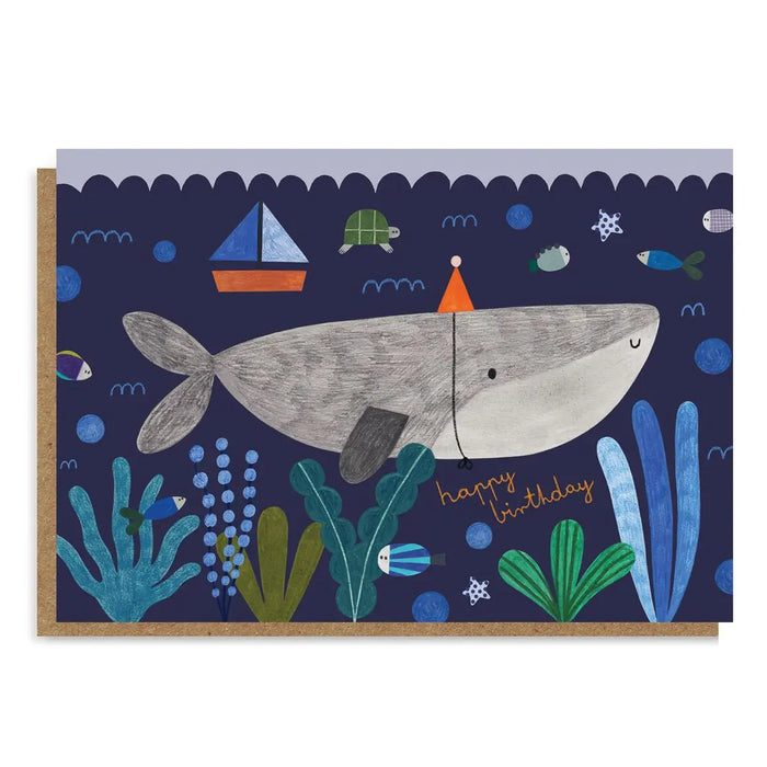 Gruss / Klappkarte/ UNDERWATER GEBURTSTAG