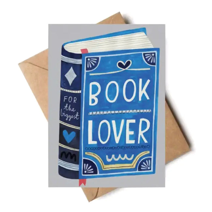 Grusskarte / Klappkarte / BOOK LOVER-Karte
