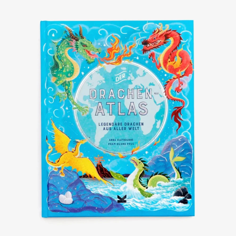 Der-drachen-Atlas-gedrucktes-buch-Vorderansicht-Buch-Cover