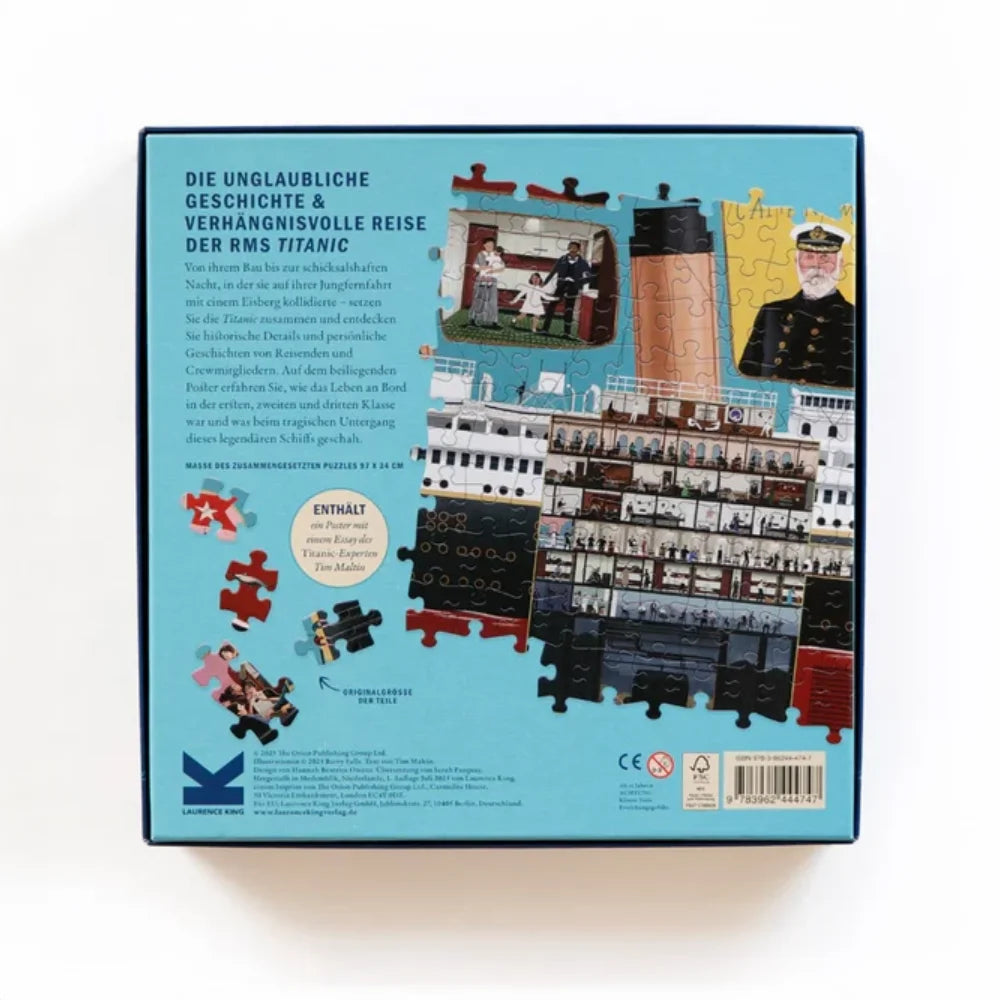 Die-Welt-der-Titanic-1000-teilige-puzzle-box-cover-seitlich-von-hinten