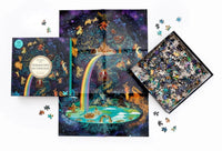 Die-Welt-der-nordischen-Mythologie-1000-teilige-puzzle-box-offen-mit-Inhalt-Puzzlenteilen-und-Poster-2