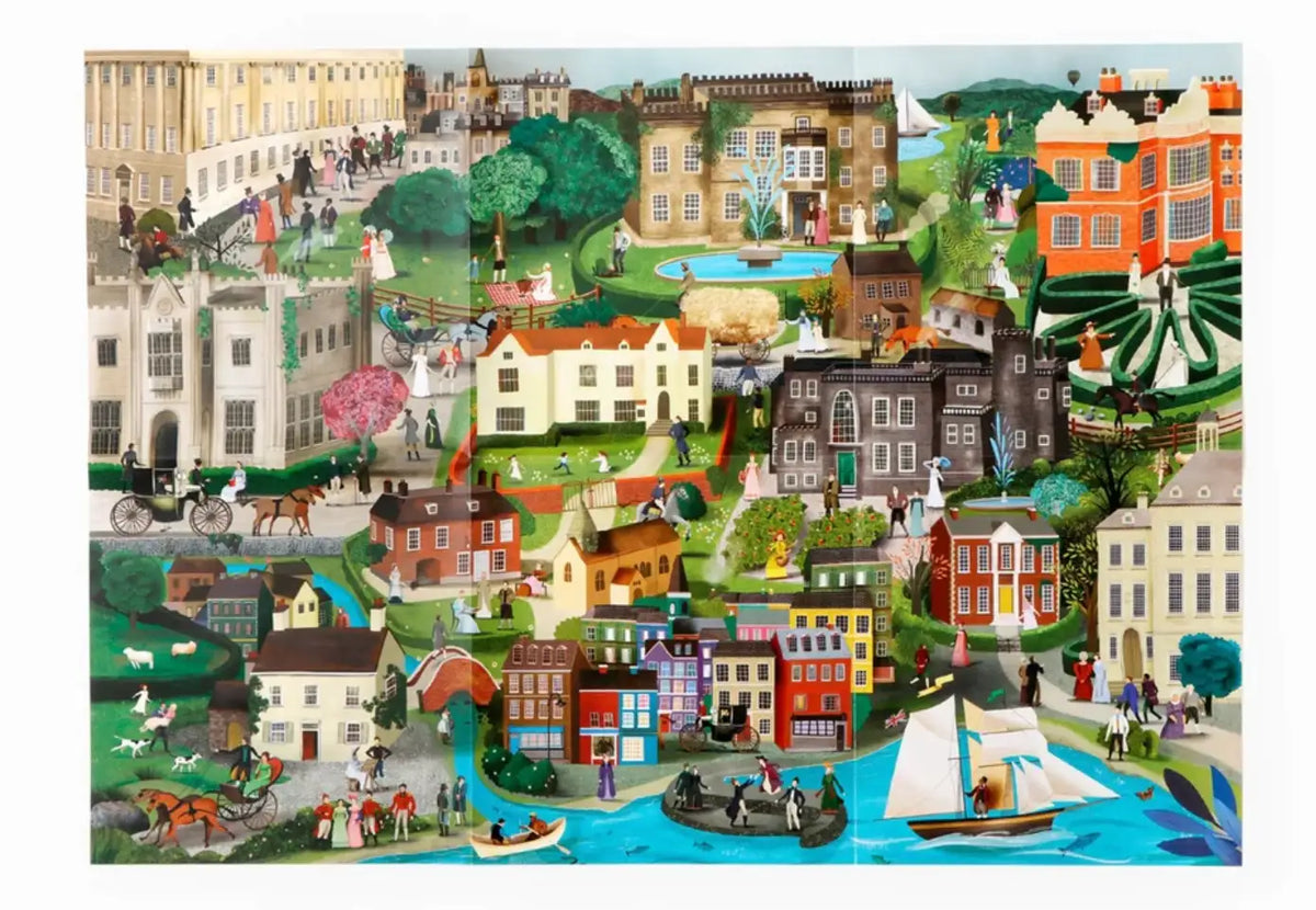 Die-Welt-von-JAne-Austen-1000-teilige-puzzle-Poster