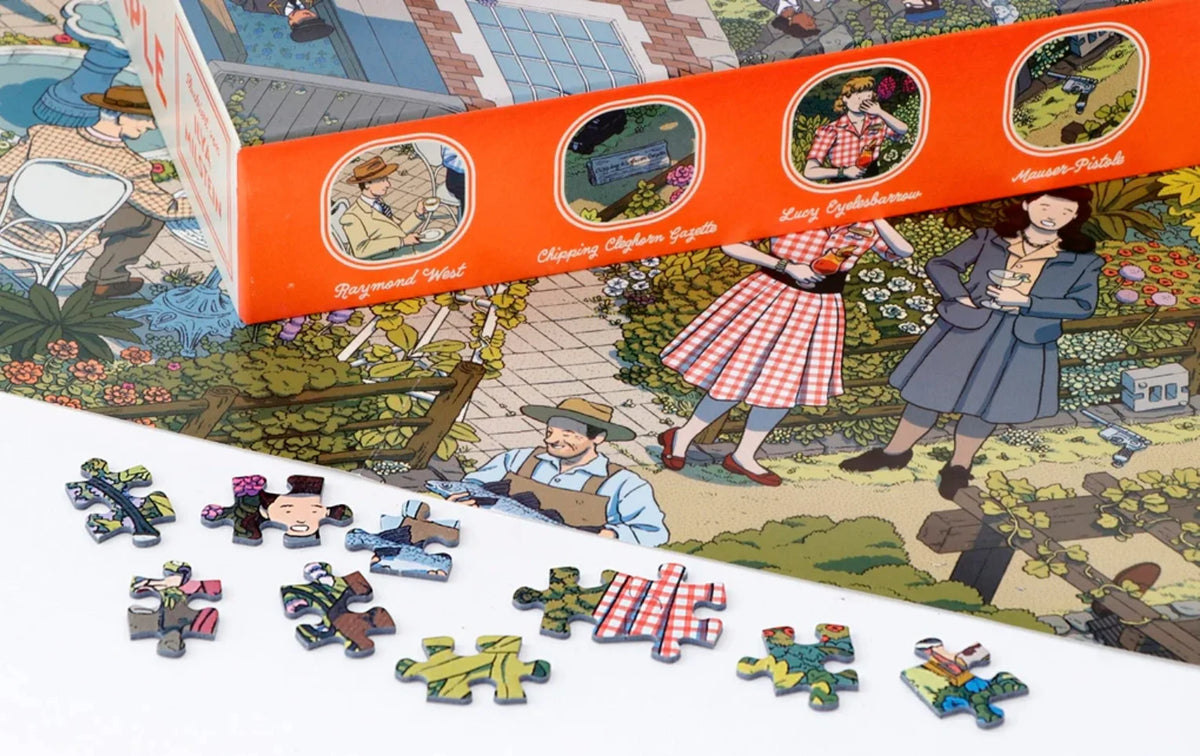 Die-Welt-von-Miss-MArple-1000-teilige-puzzle-box-geoeffnet-mit-Inhalt-3-Vergroesserung