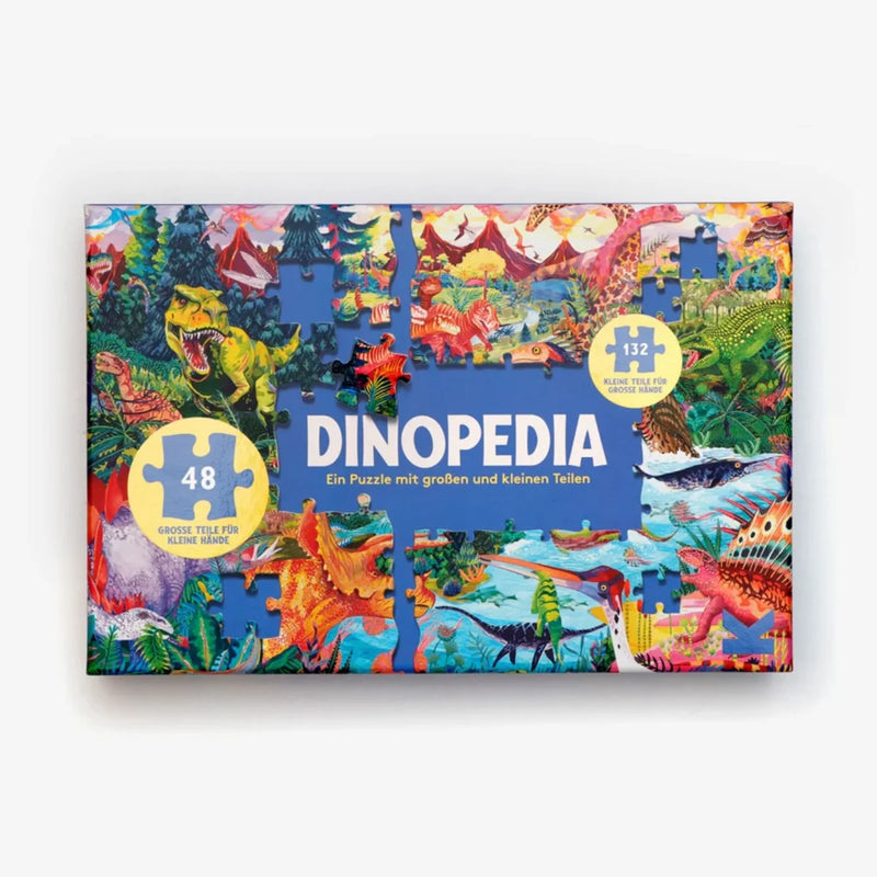 Dinopedia-Puzzle-180-teilig-Verpackung-Box-Cover-von-Vorn
