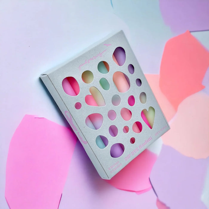 Dip-Dye-Little-light-Hibiskus-6-Kerzen-13mm-x-100mm-Verpackung