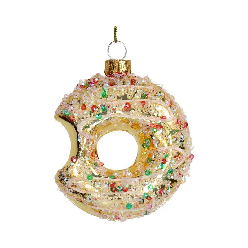 Weihnachtsbaumkugel/ Ornament Glas / Donut Glas Multi 8.5cm