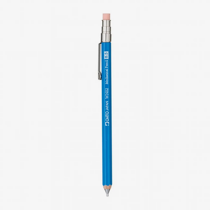 Druckbleistift-Wooden-Mechanical-mini-pencil-0.5-OHTO-Blau-Produktansicht