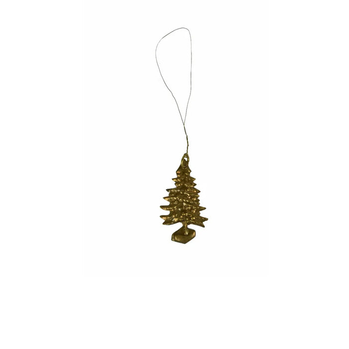 Weihnachtsbaum Anhänger / Ornament / Messing / D6 x H1 x W4