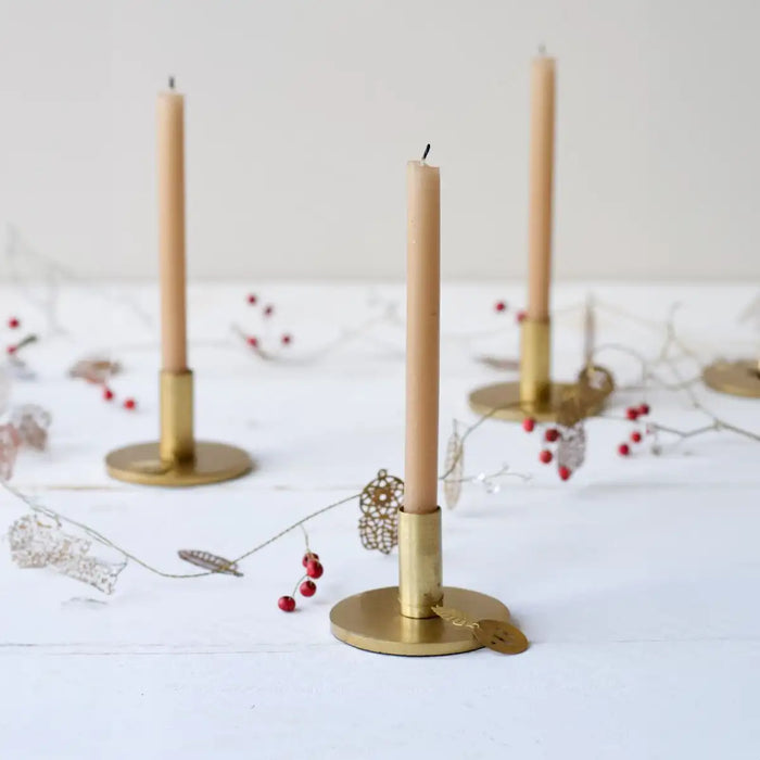 Kerzenständer / Kerzenhalter / Taper candleholder Gold