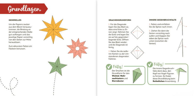 Emf-Verlag-333Origami_Wichtel-Weihnachten-Origami-Buch-mit-Anleitung-und-Origamipapieren-Blick-ins-Buch-Grundlagen