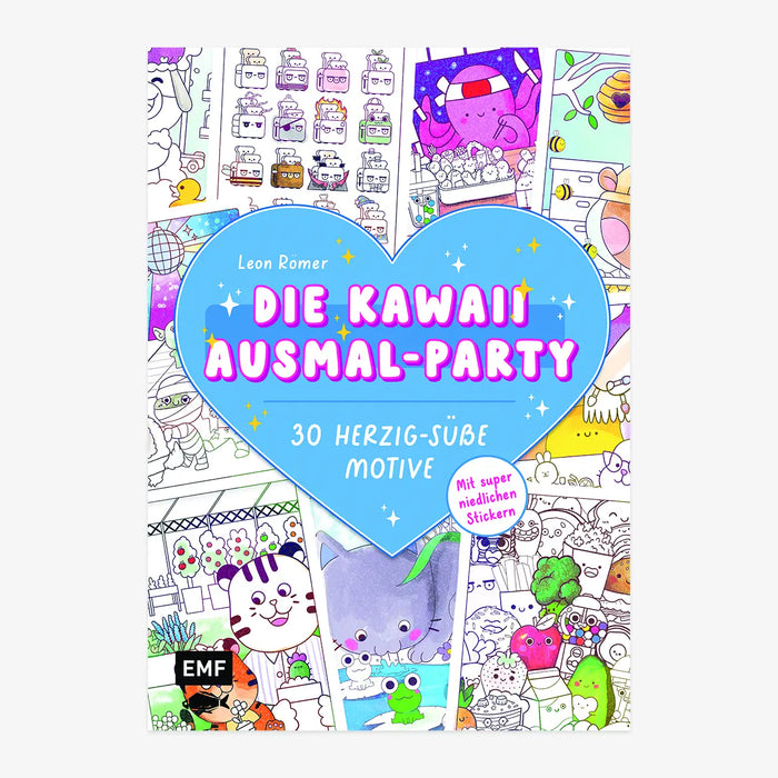 Emf-Verlag-Die-Kawaii-Ausmal-Party-30-herzig-suesse-Motive-ausmalen-Ausmalbuch-Lernbuch-Cover-front