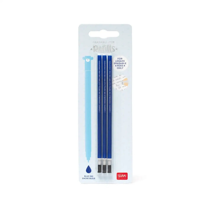 Ersatzmine für löschbaren Gelstift / Erasable Pen / blau / 3er Set