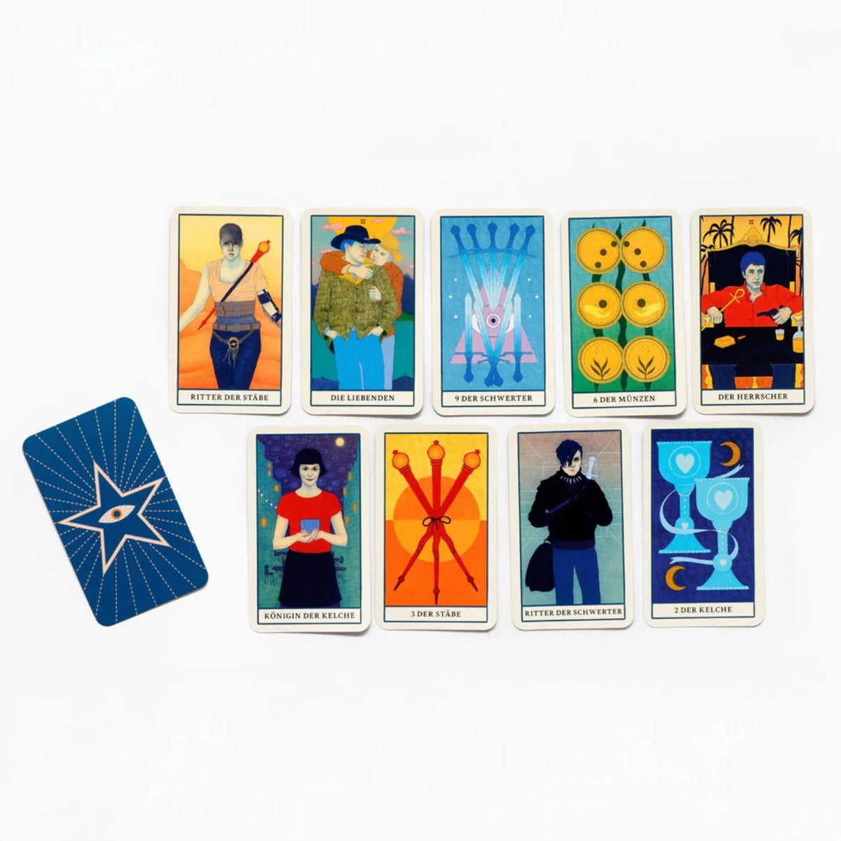Film-Tarot-Mini-78-KArten-mit-Anleitung-im-Miniformat-Karten