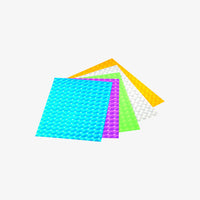 3D-Folie / MIX BUNT / 150μ / 5 Blatt / transparent / farbig sortiert / 23x33cm