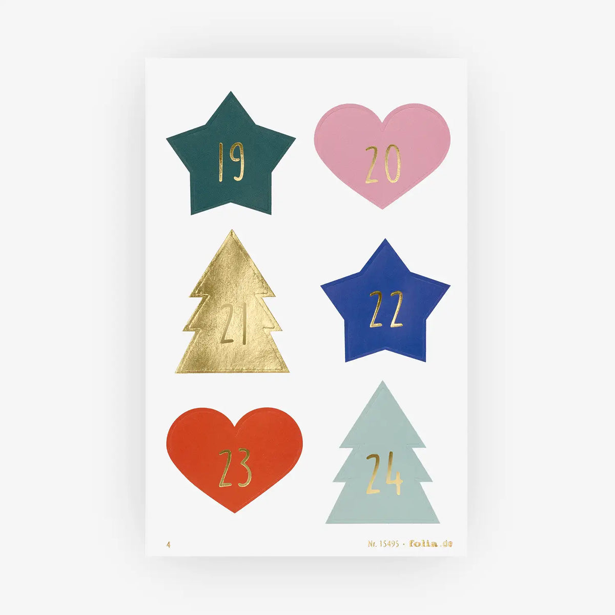 Folia-Adventskalendersticke-JOLLY-MIX-4Blatt-Blatt-mit-ziffern-4