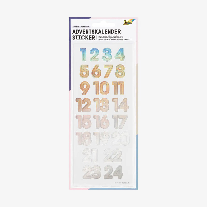 Folia-Adventskalendersticker-NUMBERS-IRIDESCENT-1Blatt-Verpackung-cover-oben