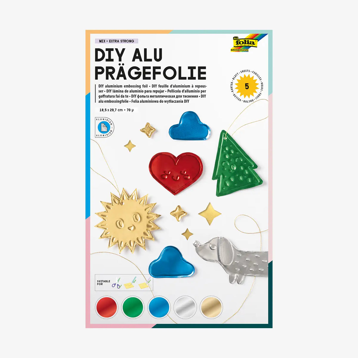 Folia-DIY-Alu-Praegefolie-70_-farbig-5-Blatt-Verpackung-cover-vorn