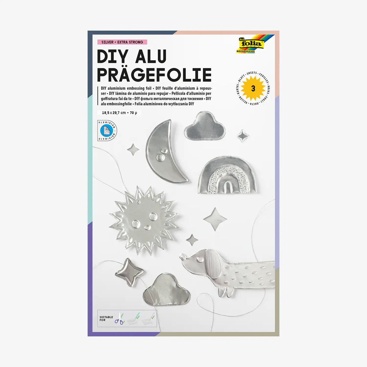 Folia-DIY-Alu-Praegefolie-70_-silber-3-Blatt-Verpackung-cover-vorn