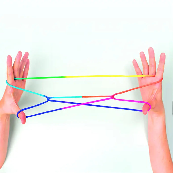 Finger-Twist / Fadenspiel / regenbogen / 160cm