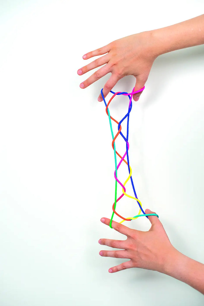 Finger-Twist / Fadenspiel / regenbogen / 160cm