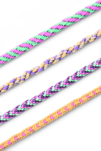 Perlen Set / Kumihimo Bracelets PASTELL RAINBOW / 16-teilig