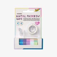 Folia-Magic-Rainbow-Tape-IRISIEREND-12mmx--2m-6Rollen-Abroller-Produktansicht-Verpackung