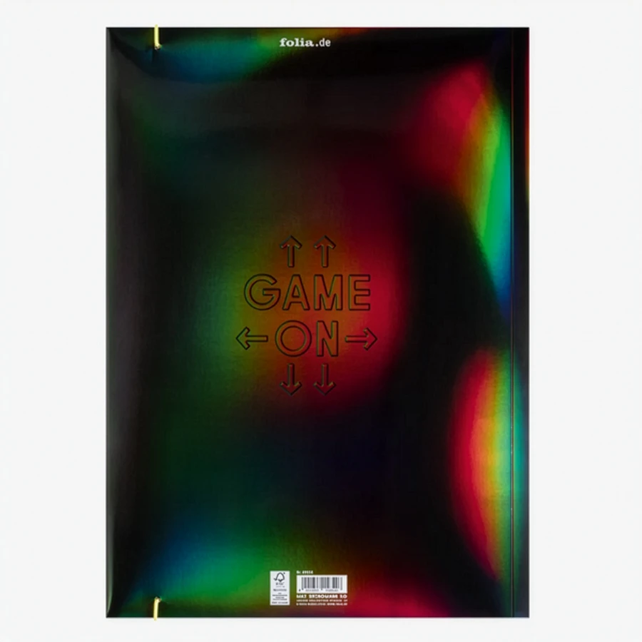Folia-Sammelmappe-DIN-A3-mit-Gummiband-Gaming-Produktansicht-von-hinten