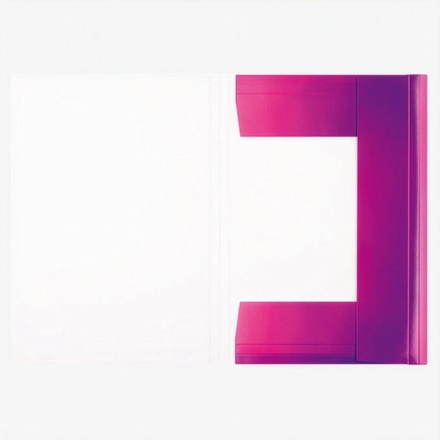 Folia-Sammelmappe-DIN-A3-mit-Gummiband-Iridescent-pink-Produktansicht-geoeffnet