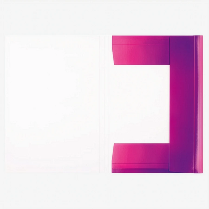 Folia-Sammelmappe-DIN-A3-mit-Gummiband-Iridescent-pink-Produktansicht-geoeffnet