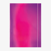 Folia-Sammelmappe-DIN-A3-mit-Gummiband-Iridescent-pink-Produktansicht-von-vorn