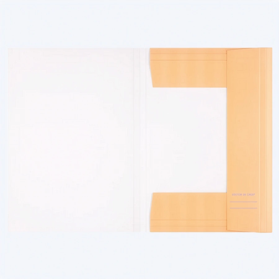 Folia-Sammelmappe-DIN-A3-mit-Gummiband-Neon-Stripes-Orange-Produktansicht-geoeffnet