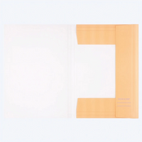 Folia-Sammelmappe-DIN-A3-mit-Gummiband-Neon-Stripes-Orange-Produktansicht-geoeffnet