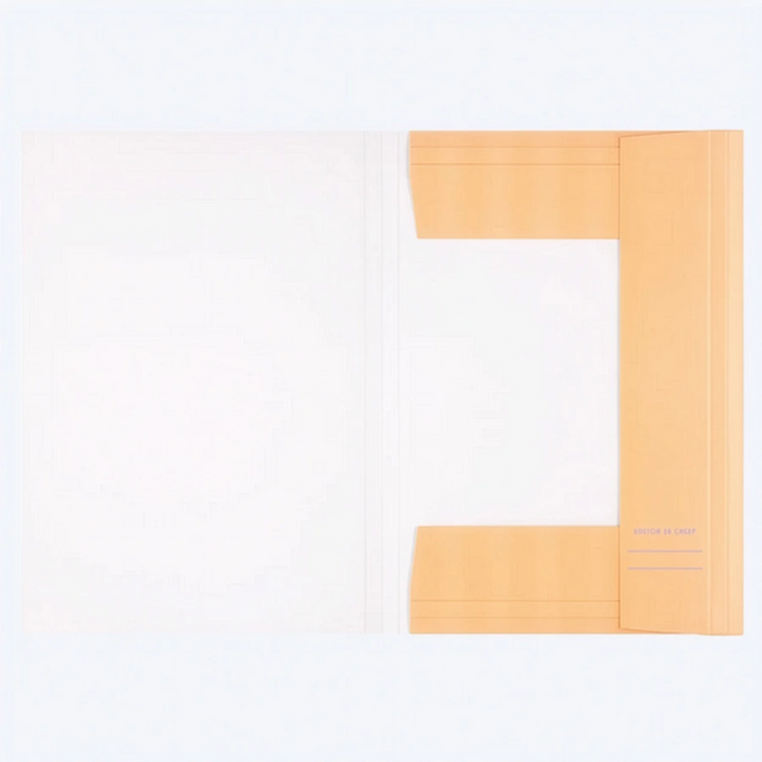 Folia-Sammelmappe-DIN-A3-mit-Gummiband-Neon-Stripes-Orange-Produktansicht-geoeffnet
