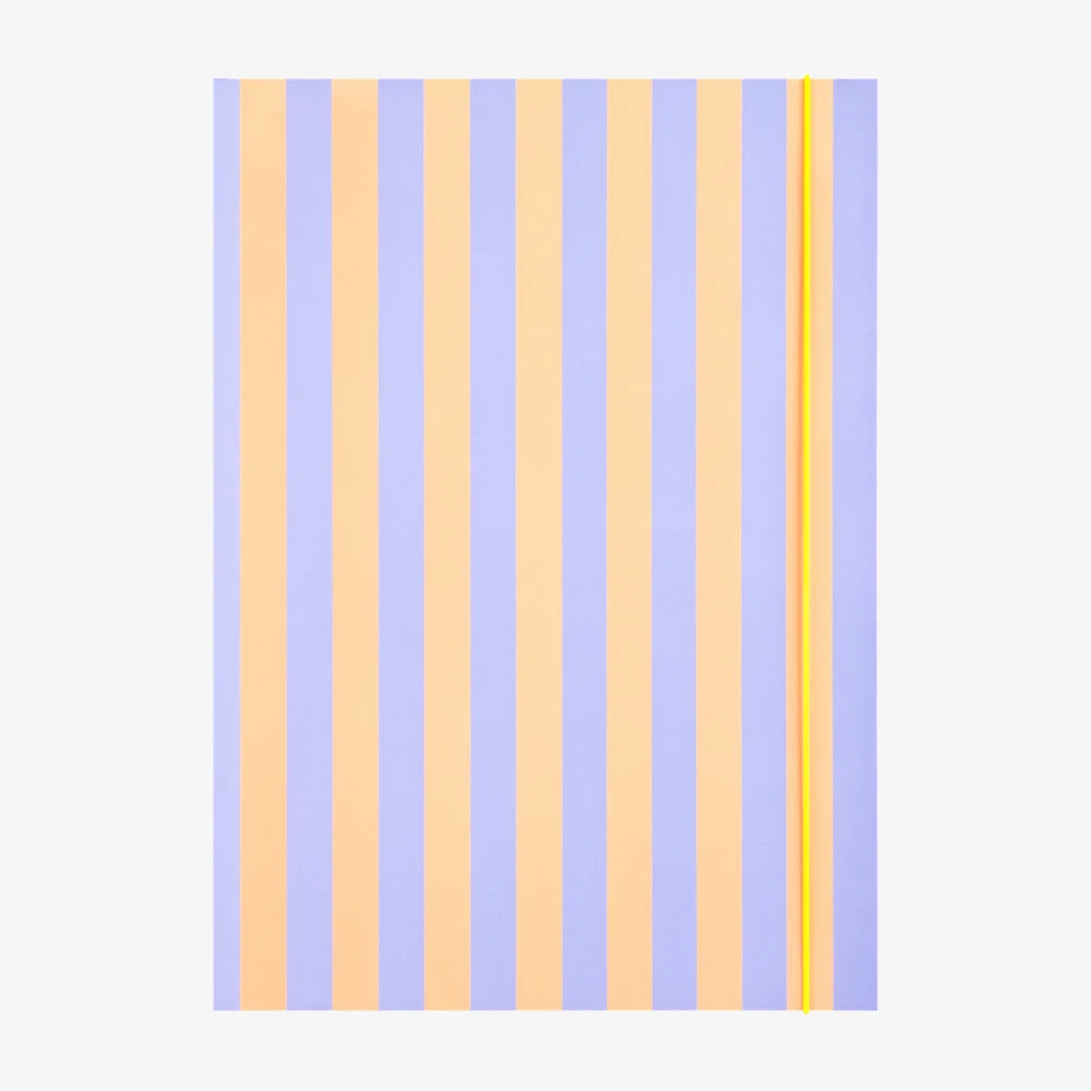 Folia-Sammelmappe-DIN-A3-mit-Gummiband-Neon-Stripes-Orange-Produktansicht-von-vorn